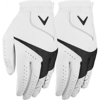 Callaway Weather Spann Mens Golf Glove bílé 2 ks bílá pravá L – Zboží Mobilmania