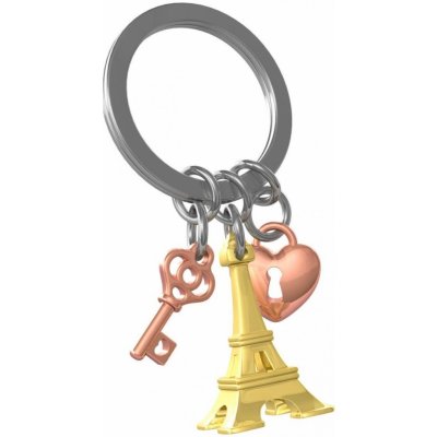 Přívěsek na klíče MTM Eiffelova věž a srdce – Zboží Mobilmania
