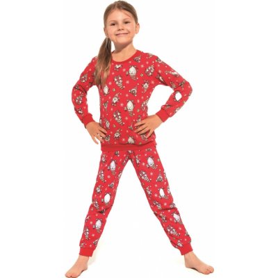 Dívčí pyžamo 033/163 Gnomes3 červené