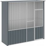 Vidaxl venkovní klec antracitová 215 x 78 x 200 cm pozink – Hledejceny.cz