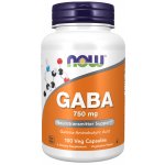 Now Foods GABA kyselina gama-aminomáselná 750 mg 200 rostlinných kapslí – Hledejceny.cz