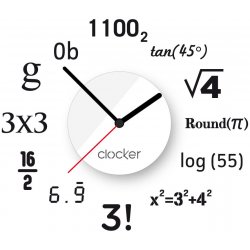 Clocker Math Bílá
