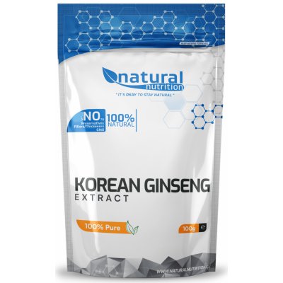 Natural Nutrition Korejský ženšen extrakt prášek 100 g – Hledejceny.cz