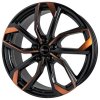 Alu kolo, lité kolo RC-Design RC34 7,5x19 5x112 ET50 black orange matt