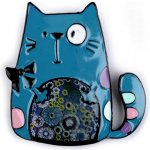 Stoklasa Kovová brož pes, kočka 5 tyrkys kočka – Sleviste.cz