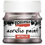 Pentart akrylové barvy metal 50 ml třpytivě fialová – Zboží Dáma