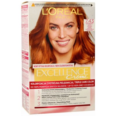 L'Oréal Excellence 7,43 blond měděná zlatá – Sleviste.cz