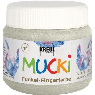 C. KREUL Prstová barva MUCKI dračí stříbrná 150 ml – Zboží Mobilmania