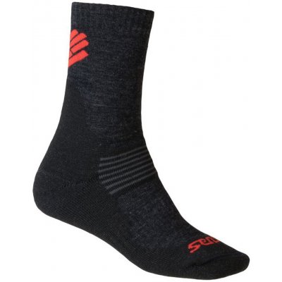 Sensor ponožky EXPEDITION MERINO černá/červená – Zboží Mobilmania