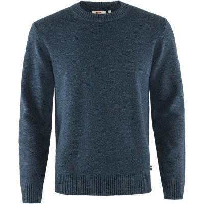 Fjällräven svetr Övik Round-neck Sweater navy