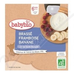 BABYBIO kravské mléko-malina-banán 6m+ 4x85g