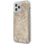 Pouzdro Guess 4G Liquid Glitter iPhone 12 Pro Max zlaté – Zboží Mobilmania