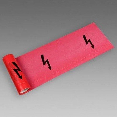 Gtex Výstražná fólie výkopová zesílená 22 cm x 125 m červená – Zboží Dáma