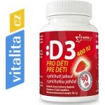 Nutricius Vitamín D3 400IU pro děti jahoda 90 tablet – Hledejceny.cz