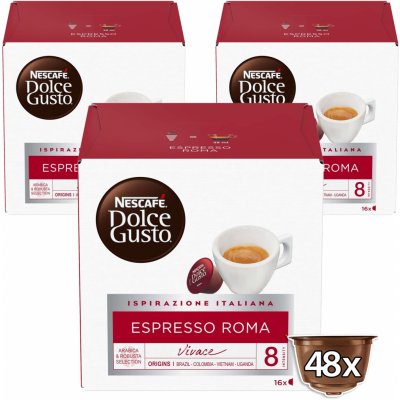 Nescafé Dolce Gusto Espresso Roma karton 3 x 16 ks – Zboží Mobilmania