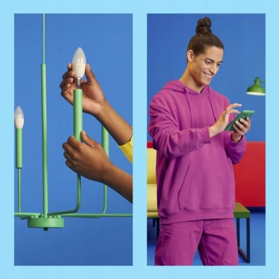 Philips WiZ 8720169075672 LED sada žárovek 4,9W E14 470 lm 2200-6500+RGBK – Zboží Živě