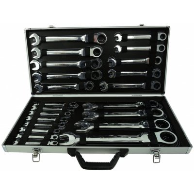 Geko Očkoploché kloubové klíče s ráčnou, 6 - 32 mm sada 22 kusů v kufříku G10342 – Sleviste.cz