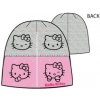 Dětská čepice Zimní čepice Hello Kitty růžovo šedivá