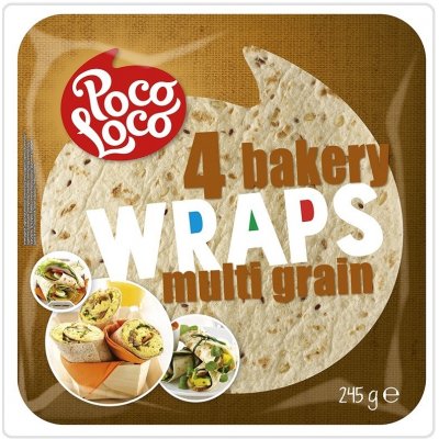 Poco Loco Wraps Multi Grain 25 cm 4 Ks 245 g – Zbozi.Blesk.cz