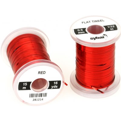 Sybai Plochá Lametka Flat Tinsel Red 0,8 mm – Zboží Mobilmania