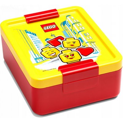 LEGO® Iconic girl box na svačinu žlutá/červená – Zboží Dáma