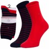 Tommy Hilfiger ponožky 2Pack 100001494007 Navy Blue/Red