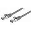 síťový kabel C-TECH CB-PP7-1 patch, Cat7, S/FTP, 1m, šedý