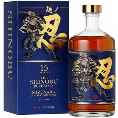 Shinobu Mizunara Oak 15 Y.O. 43% 0,7 l (karton) – Hledejceny.cz