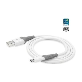 Scosche RMLEDWT odolný nabíjecí a datový, konektor micro USB, LED indikátor, 90 cm, bílý