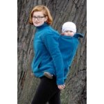 Šanami fleecová mikina pro nošení dětí 2v1 petrolejová – Zboží Dáma