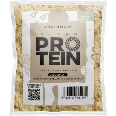 BrainMax Vegan protein Kokos 35 g – Hledejceny.cz