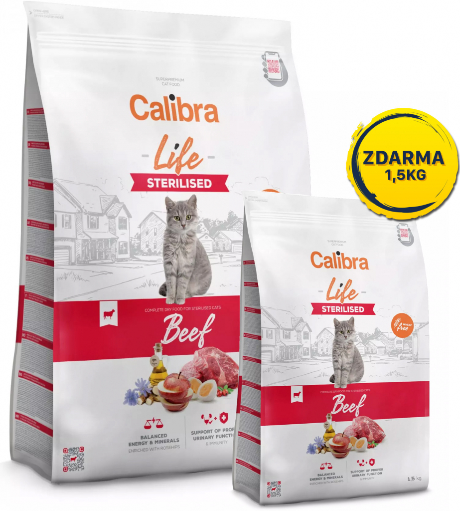 Calibra Life Sterilised Beef 6 kg
