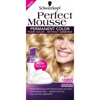 Schwarzkopf Perfect Mousse Permanent Color barva na vlasy 1000 perleťově plavý