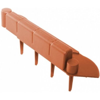 zahradní plastový obrubník - barva terakota – Zboží Mobilmania