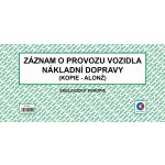 Baloušek Tisk ET220 Záznam o provozu vozidla nákladní dopravy alonž – Zboží Mobilmania