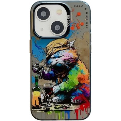 Oil Painting case Pijící Kocour – Apple iPhone 15 – Hledejceny.cz