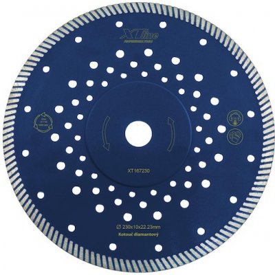 Xtline Kotouč diamantový řezný 230 x 2,8 x 10 x 22,2 mm XT167230 – Zboží Mobilmania