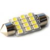 Autožárovka Rabel 24V 36 mm 12 smd 2835 C5W C10W C15W SV8,5 bílá