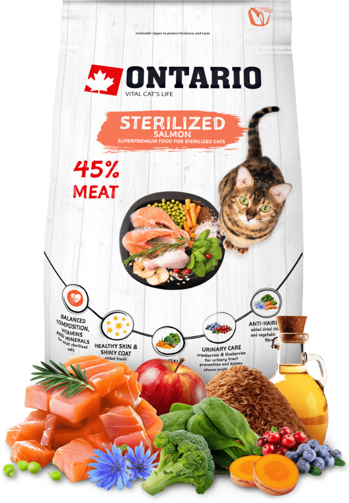 Ontario Cat Sterilised Salmon 0,4 kg