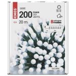 Emos D5C07 200 LED cherry řetěz kuličky 20 m venkovní i vnitřní studená bílá programyA – Hledejceny.cz