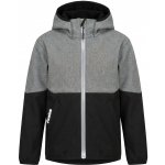 Fantom dětská softshellová bunda dvoubarevný černo šedý melír – Zboží Mobilmania