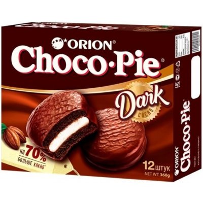 Orion Choco Pie Dark 12 x 30 g – Sleviste.cz