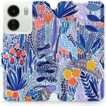 Mobiwear - Xiaomi Redmi 13C - MP03P Modrá květena – Zboží Živě