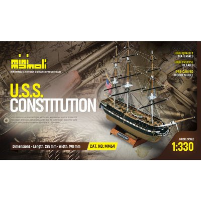 Mamoli Mini U.S.S. Constitution kit 1:330