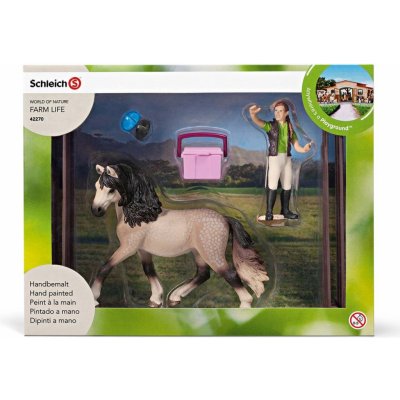 Schleich 42270 Pečující sada Andalusský kůn – Zboží Mobilmania