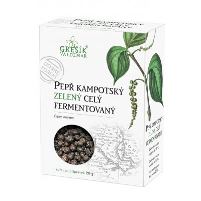 Grešík Pepř kampotský zelený celý fermentovaný 20 g – Hledejceny.cz