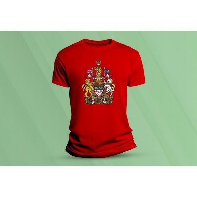 Sandratex dětské bavlněné tričko Státní znak Kanady., červená – Zboží Mobilmania