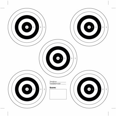 Terč Venox 14x14 5 terčů 100ks – Zboží Dáma