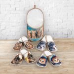 Die moderne Hausfrau sada pantoflí pro hosty Kočky 4 páry – Zboží Dáma