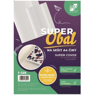 SUPEROBAL na sešit A4 čirý balení 10ks – Hledejceny.cz
